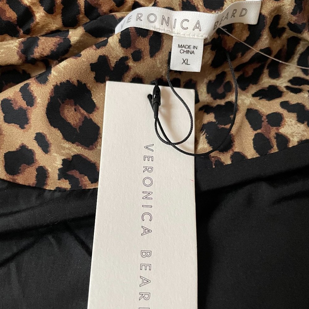 Veronica Beard Casper Leopard-Print Puffer Down Jacket - Picture 4 of 14